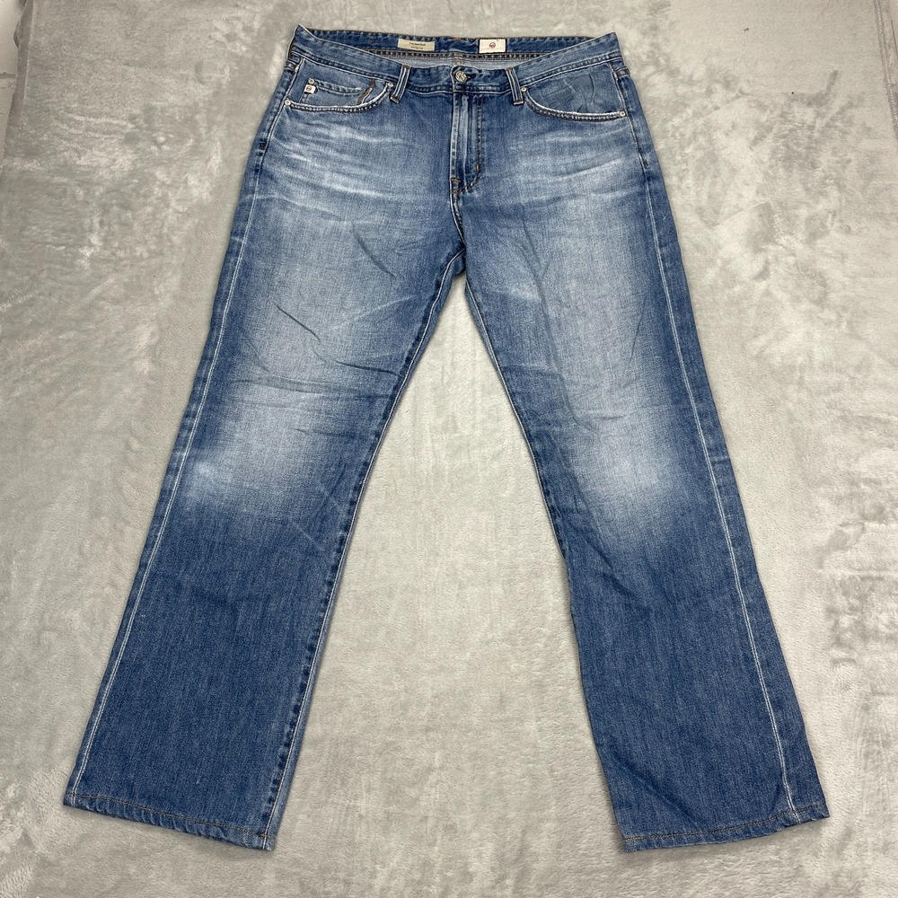 AG Adriano Goldschmied Jeans Womens 36 (36x30) Blue The Protege Straight Leg